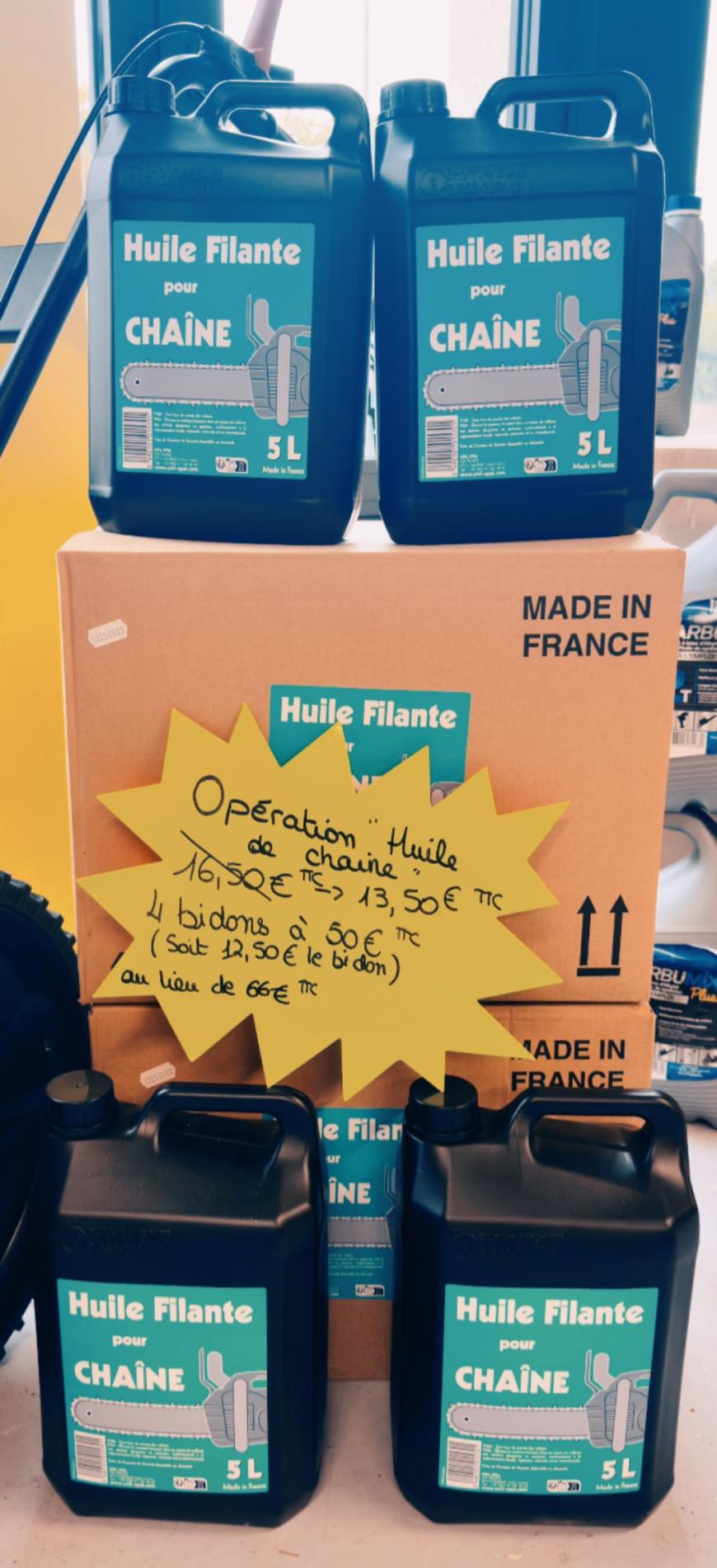 OPERATION HUILE DE CHAINE