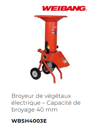 BROYEURS DE VEGETAUX WEIBANG